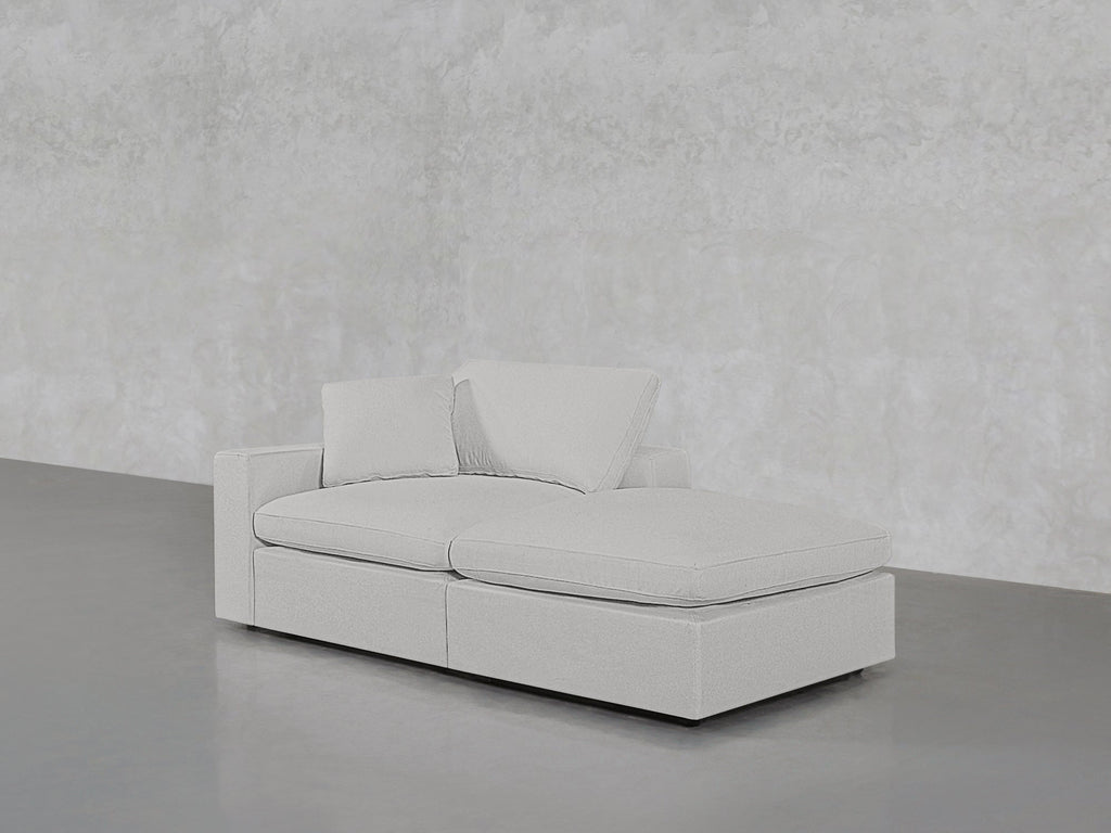 2-Seat Modular Lounger Loveseat