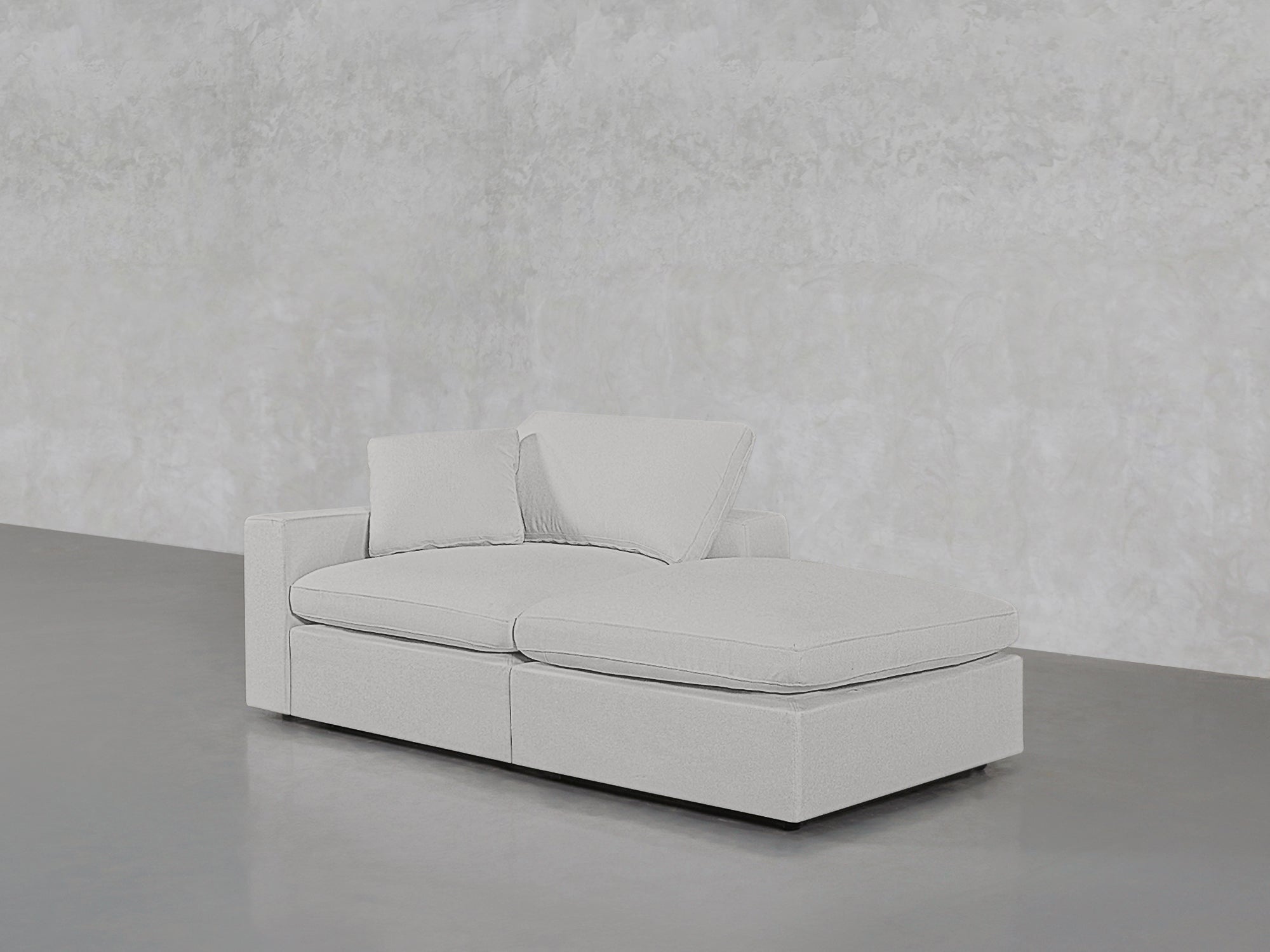 2-Seat Modular Lounger Loveseat