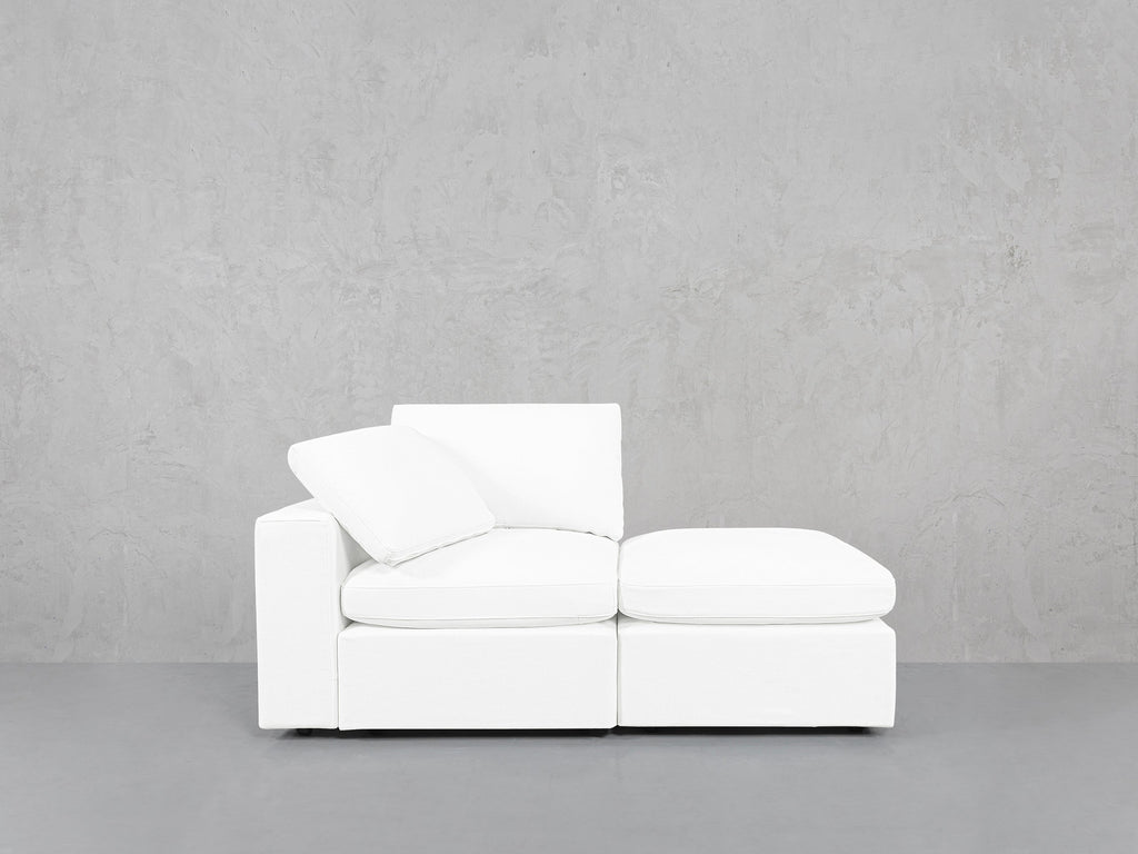 2-Seat Modular Lounger Loveseat