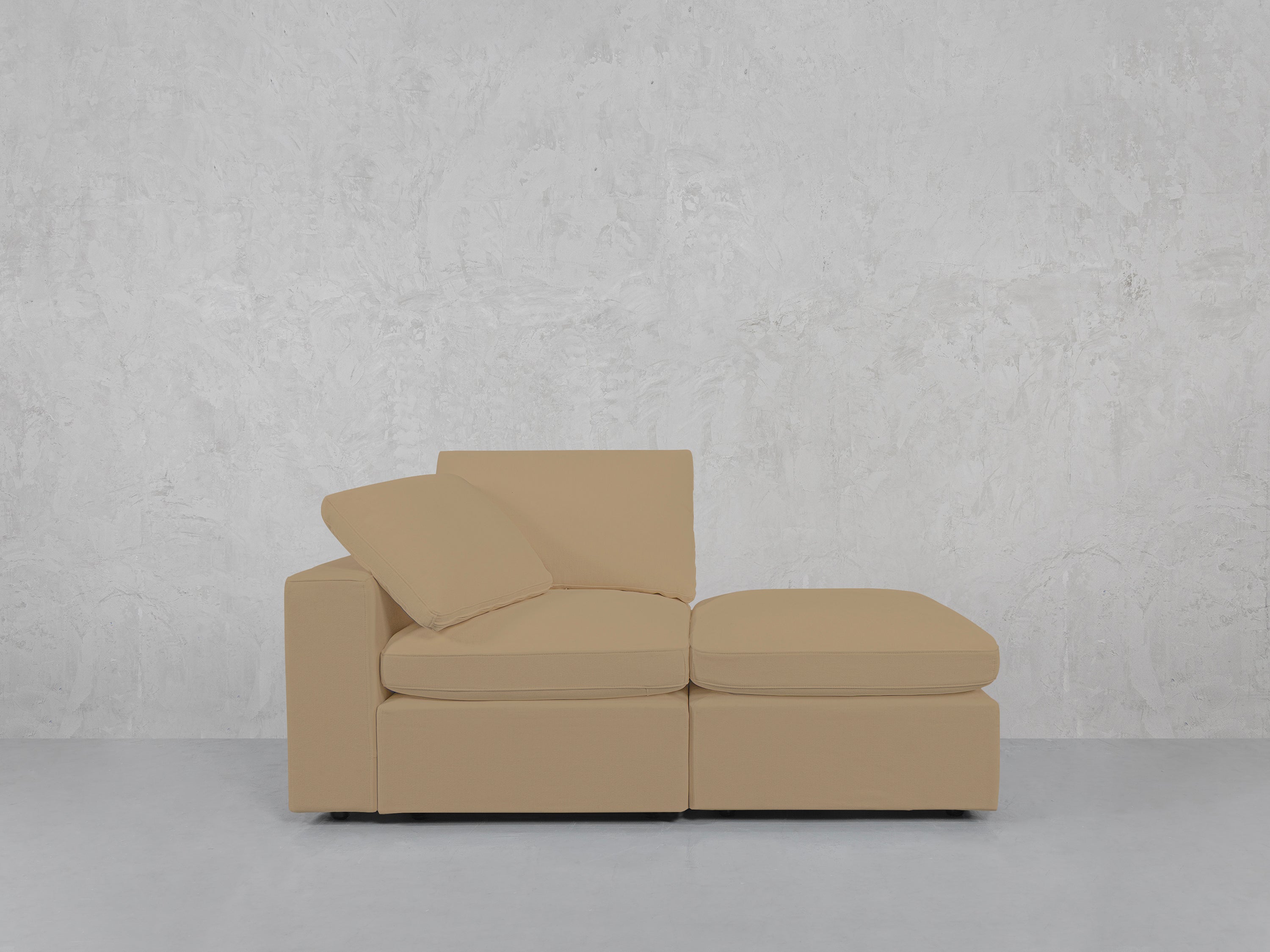 2-Seat Modular Lounger Loveseat