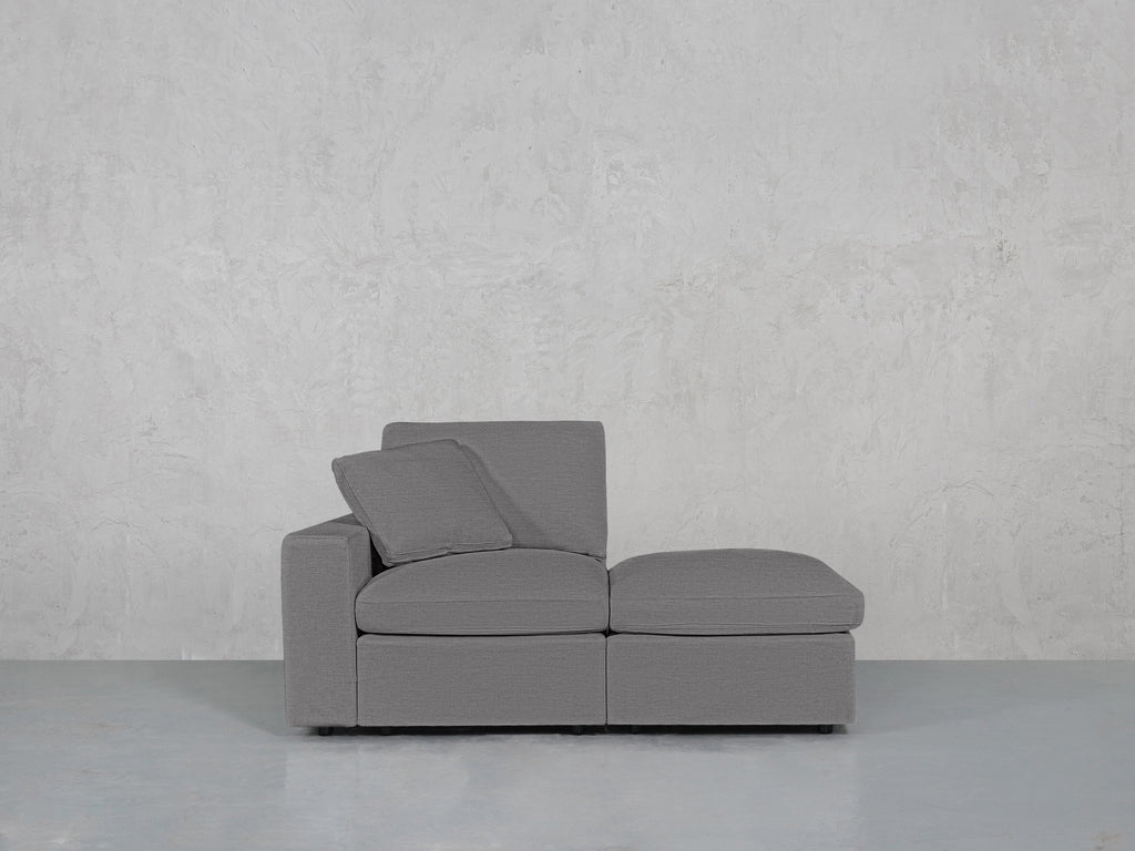 2-Seat Modular Lounger Loveseat