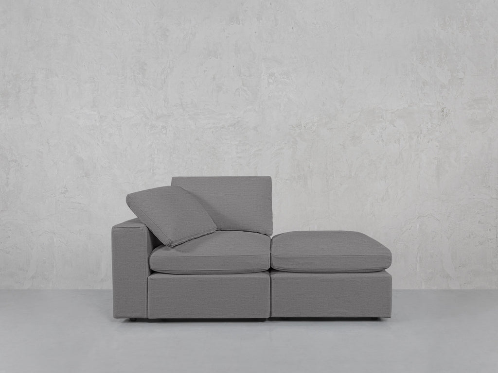 2-Seat Modular Lounger Loveseat