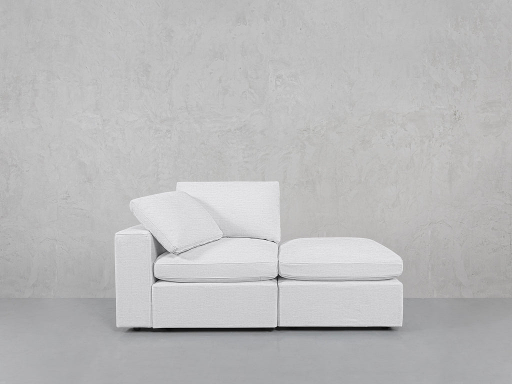 2-Seat Modular Lounger Loveseat