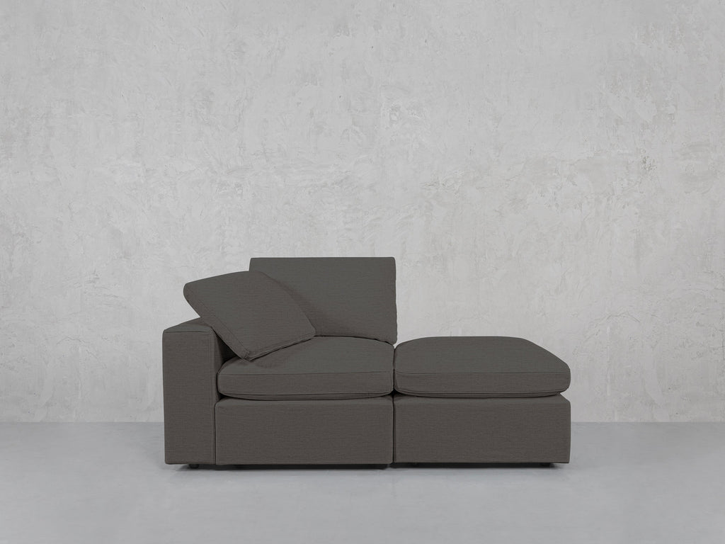 2-Seat Modular Lounger Loveseat