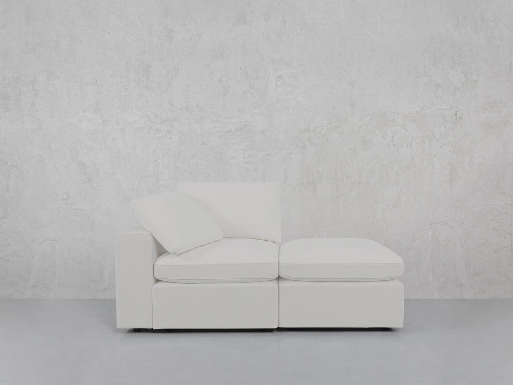 2-Seat Modular Lounger Loveseat