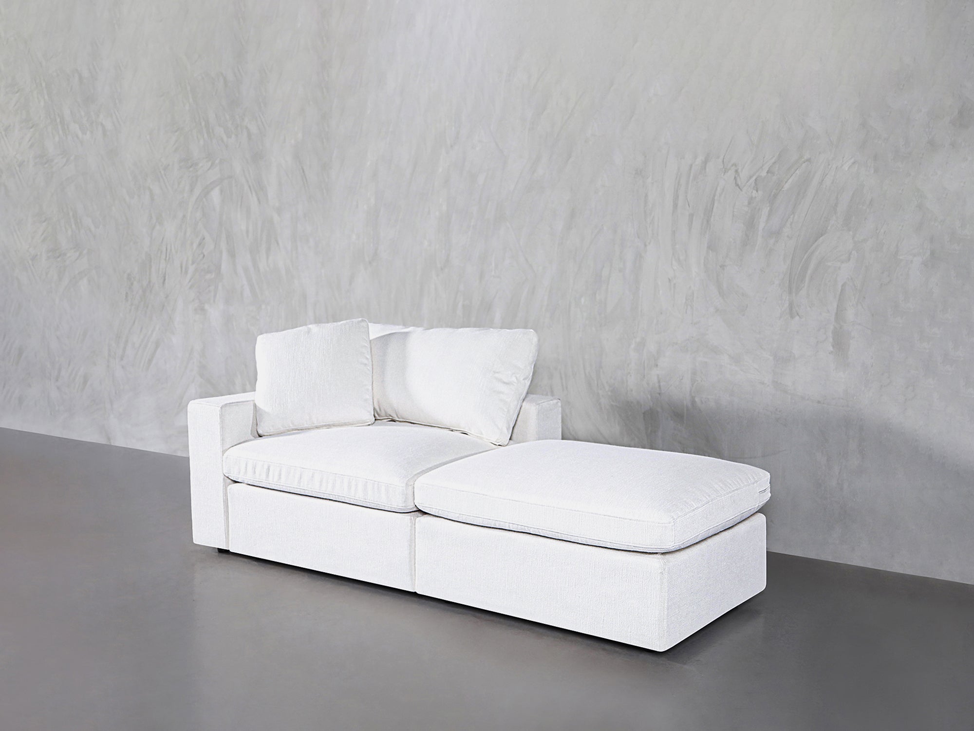2-Seat Modular Lounger Loveseat