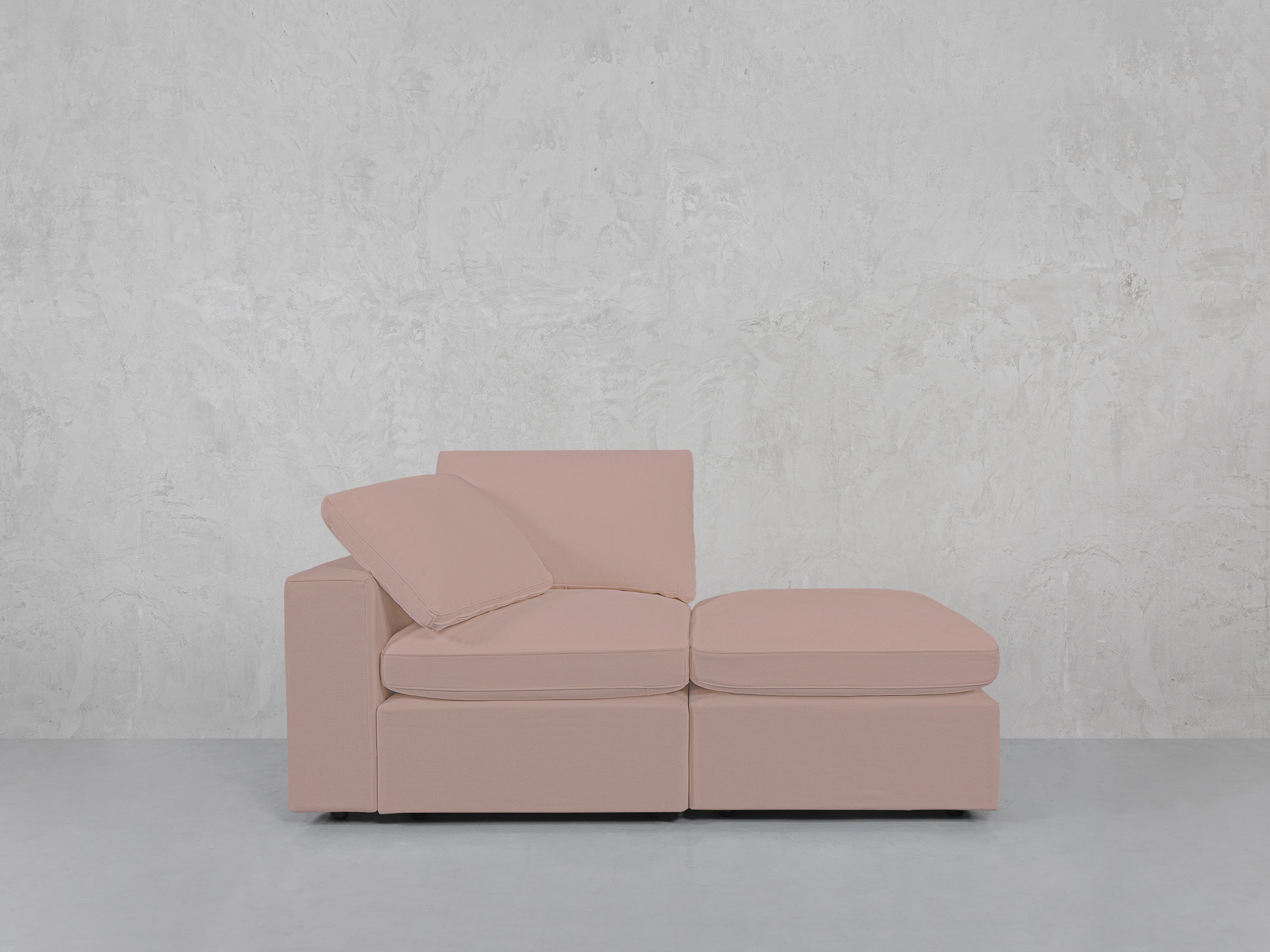 2-Seat Modular Lounger Loveseat