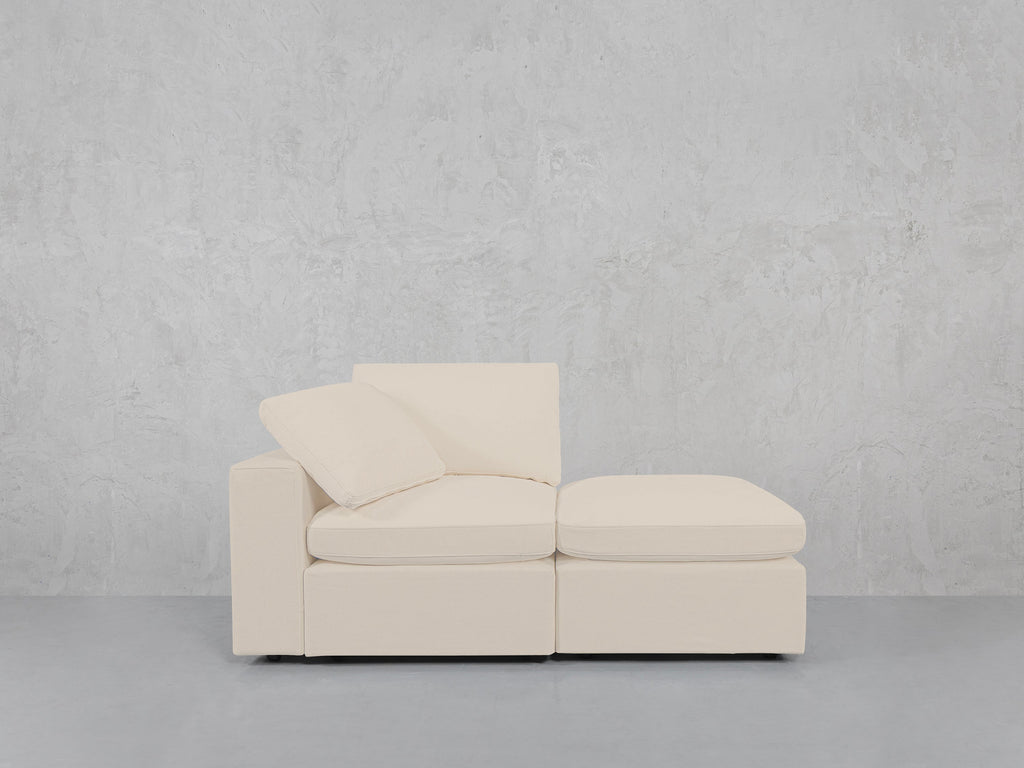 2-Seat Modular Lounger Loveseat