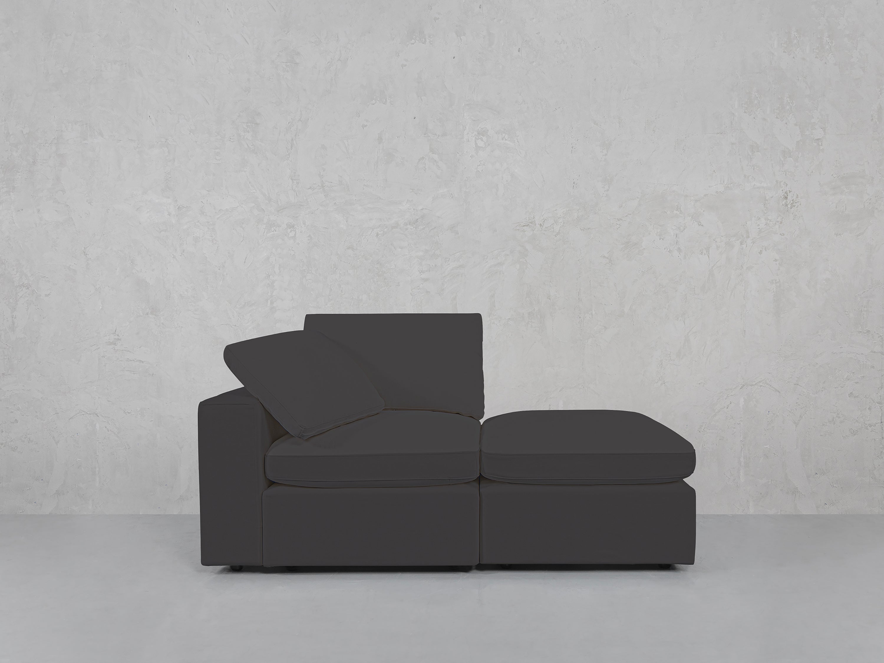 2-Seat Modular Lounger Loveseat