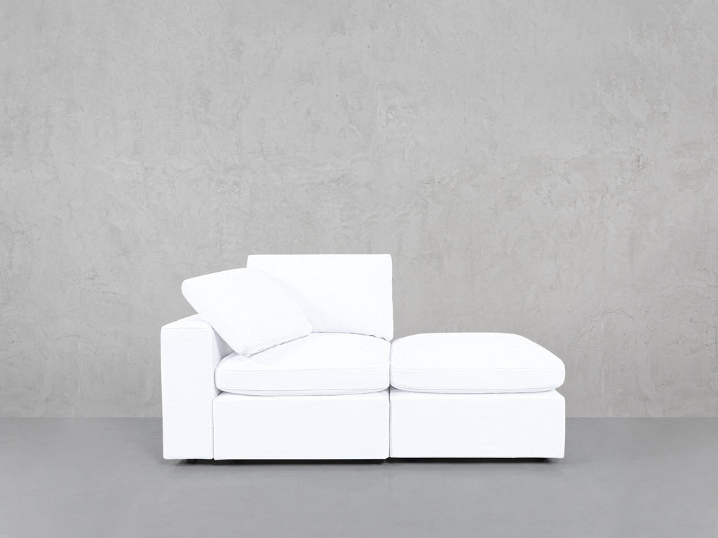 2-Seat Modular Lounger Loveseat