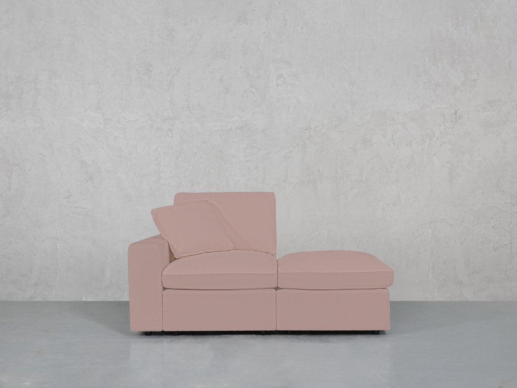 2-Seat Modular Lounger Loveseat