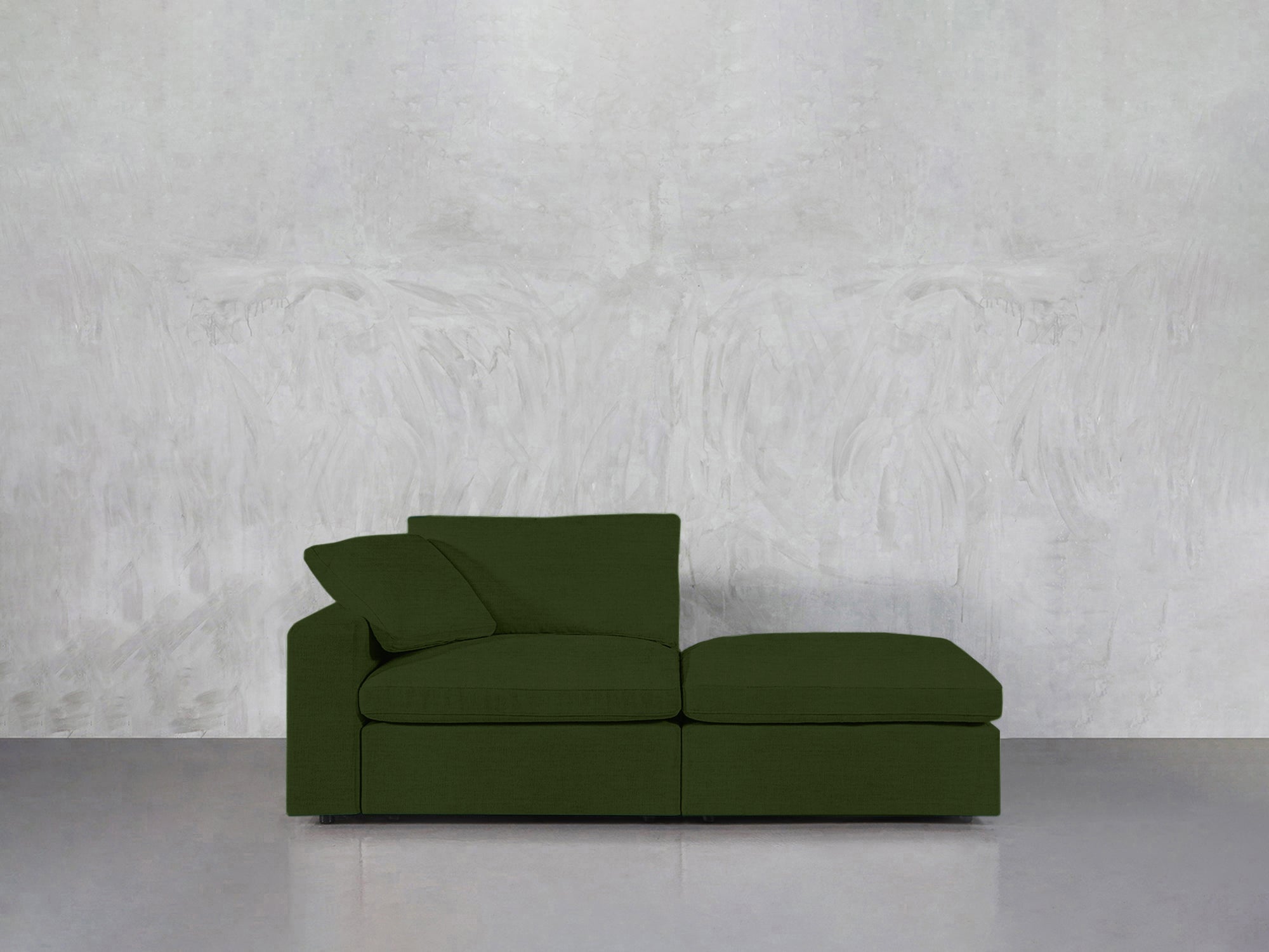 2-Seat Modular Lounger Loveseat