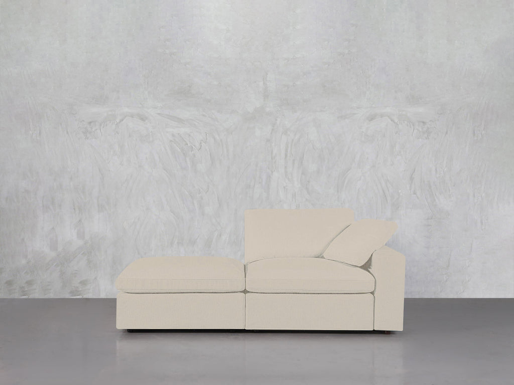 2-Seat Modular Lounger Loveseat