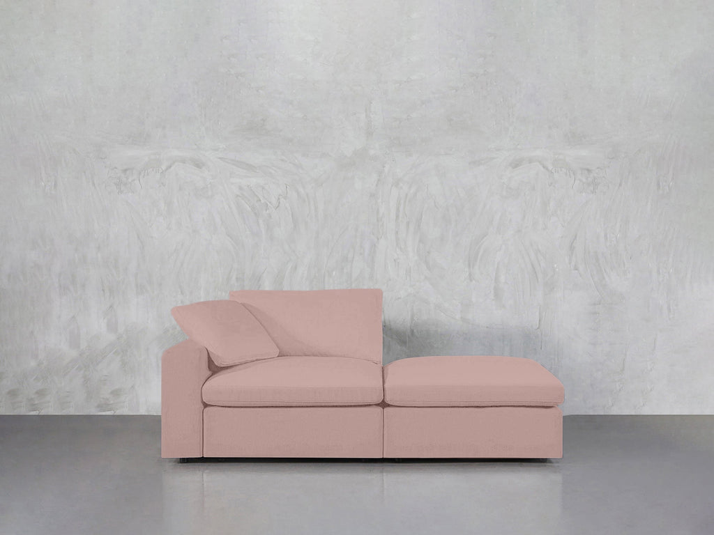 2-Seat Modular Lounger Loveseat