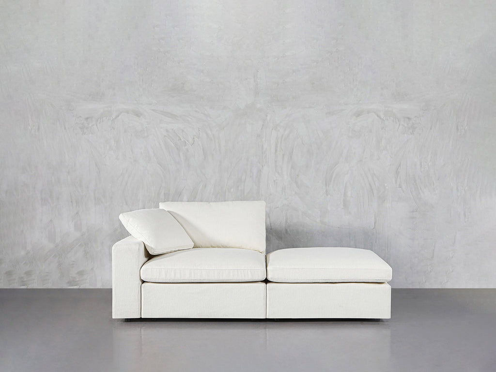 2-Seat Modular Lounger Loveseat