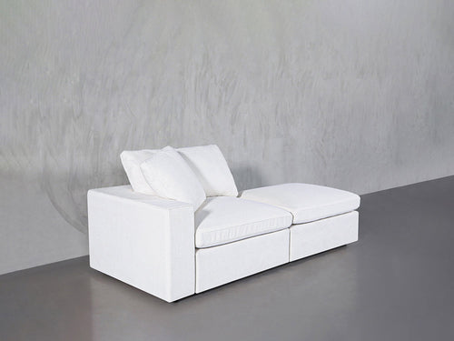 2-Seat Modular Lounger Loveseat