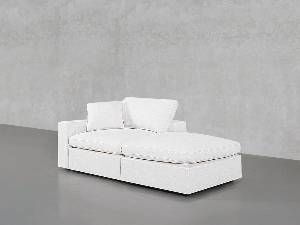 2-Seat Modular Lounger Loveseat