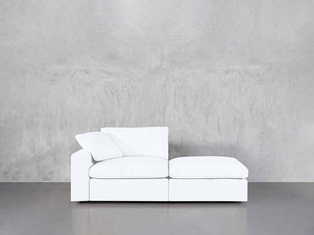 2-Seat Modular Lounger Loveseat