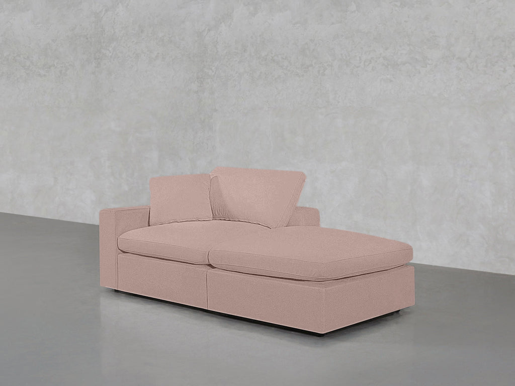 2-Seat Modular Lounger Loveseat