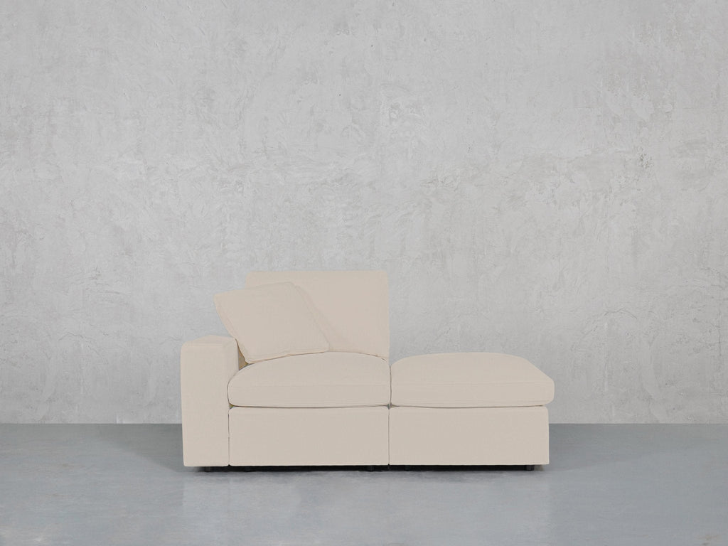 2-Seat Modular Lounger Loveseat