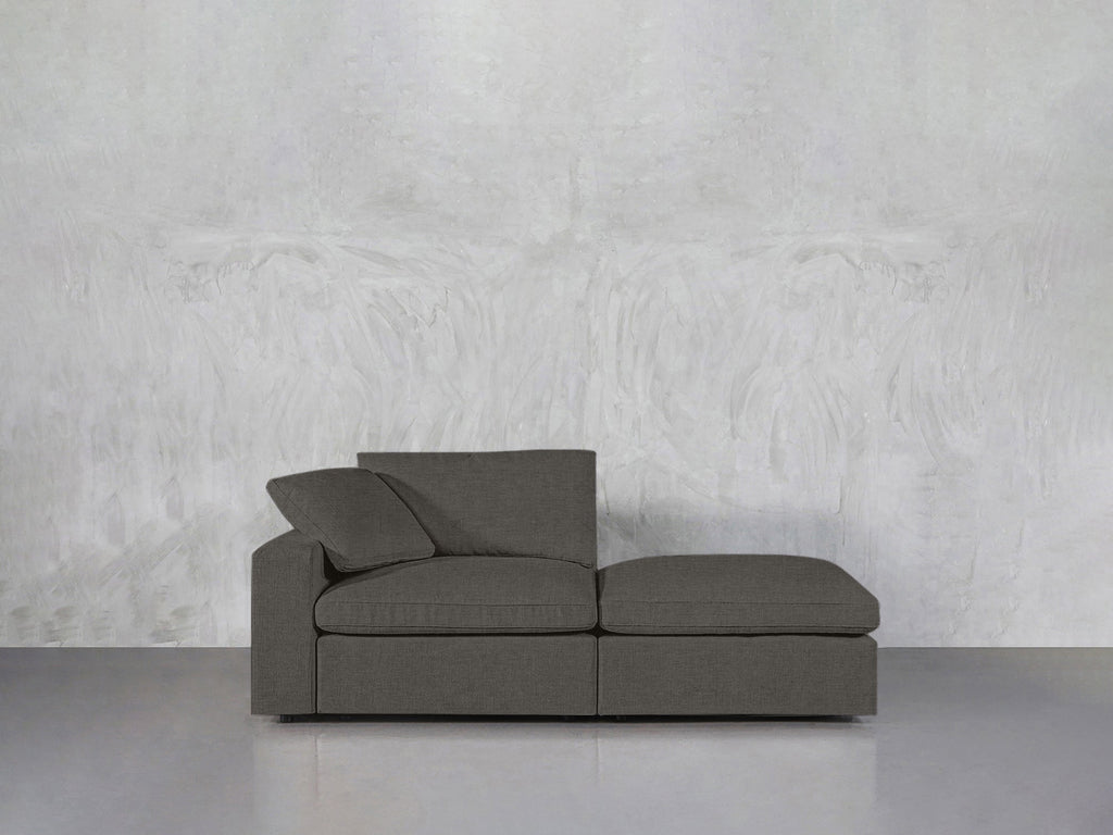 2-Seat Modular Lounger Loveseat