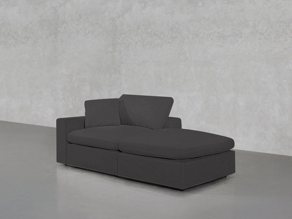 2-Seat Modular Lounger Loveseat