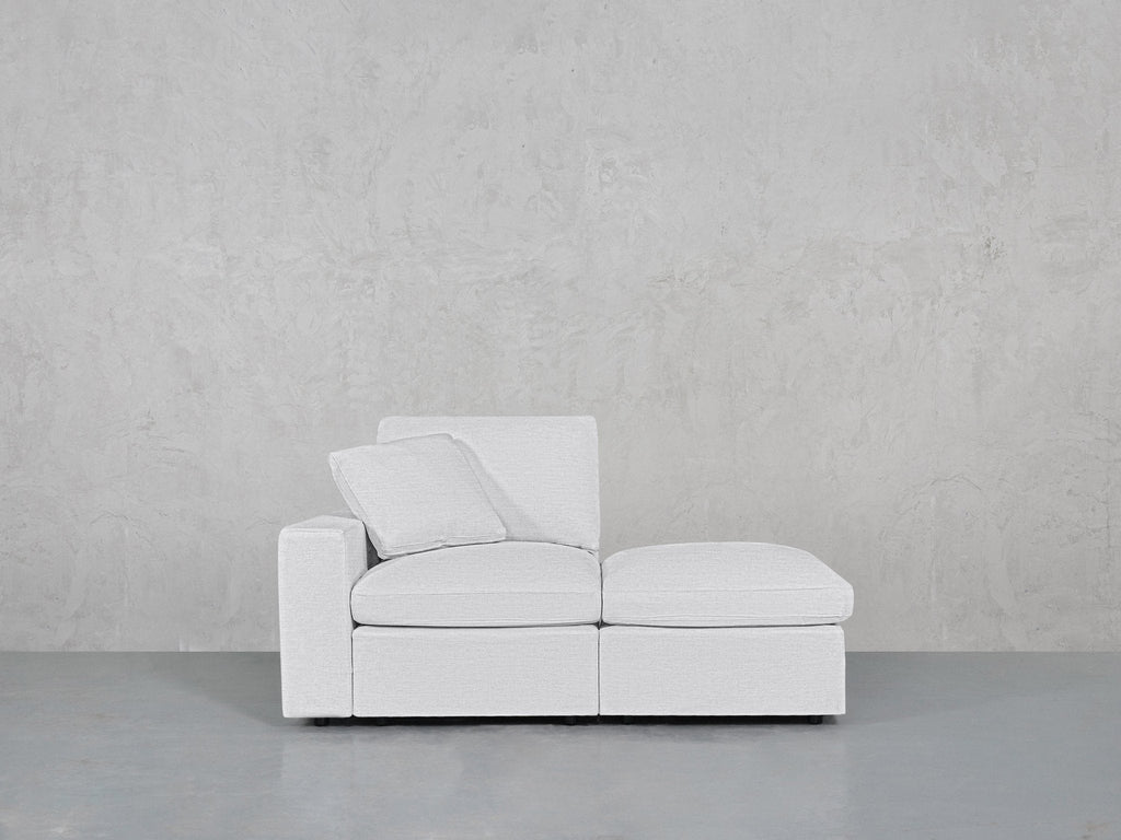 2-Seat Modular Lounger Loveseat