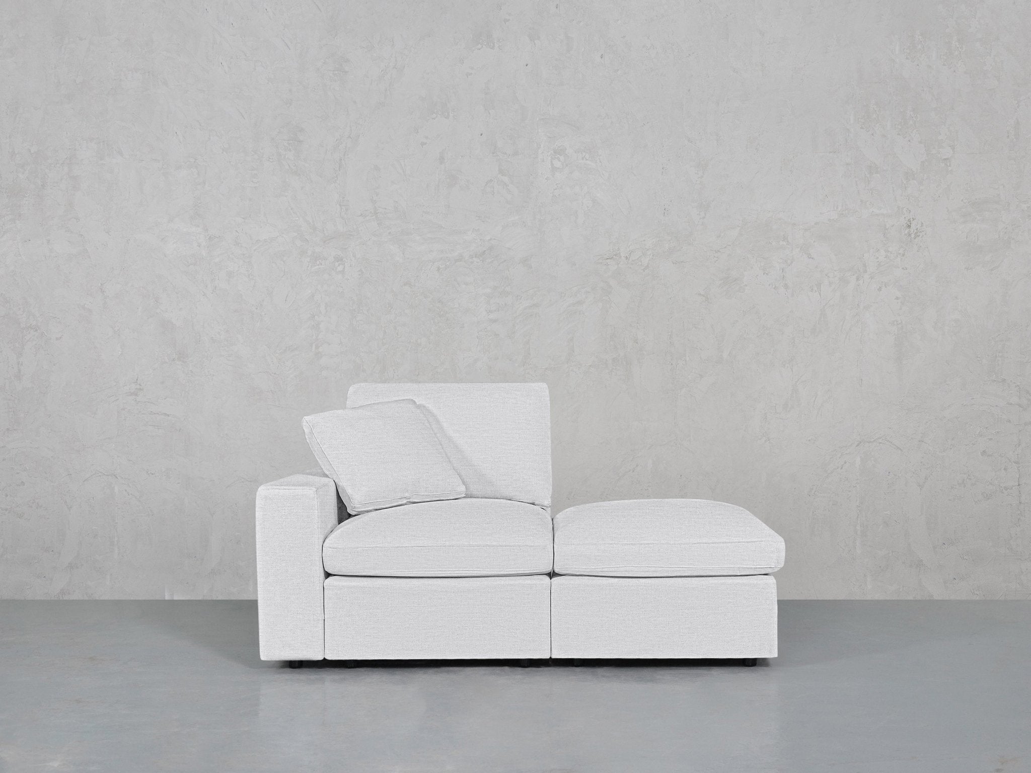 2-Seat Modular Lounger Loveseat