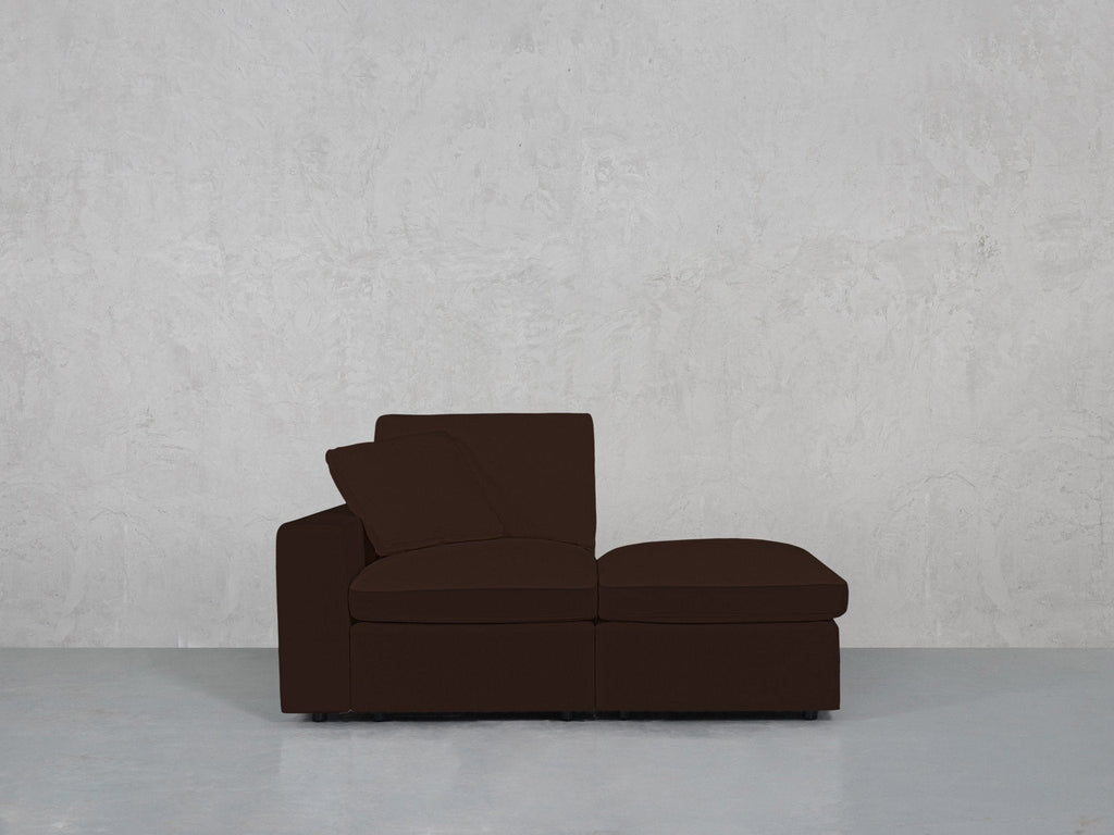 2-Seat Modular Lounger Loveseat