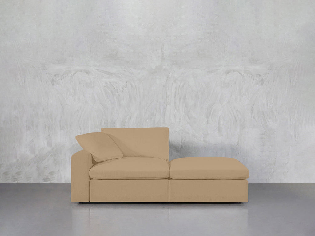 2-Seat Modular Lounger Loveseat