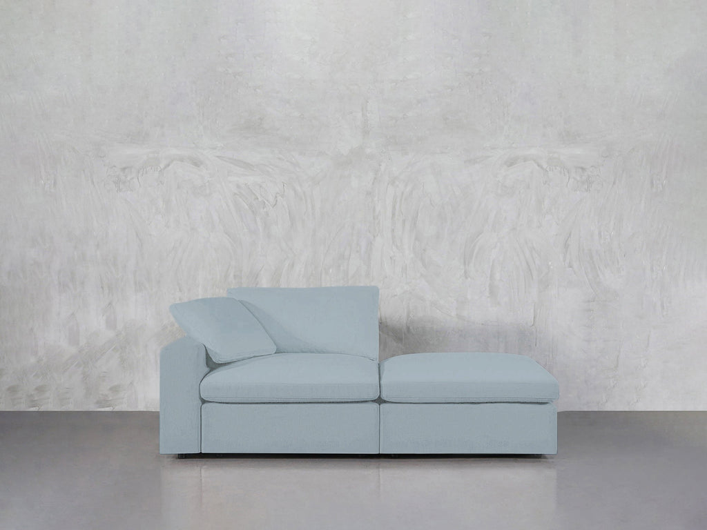 2-Seat Modular Lounger Loveseat