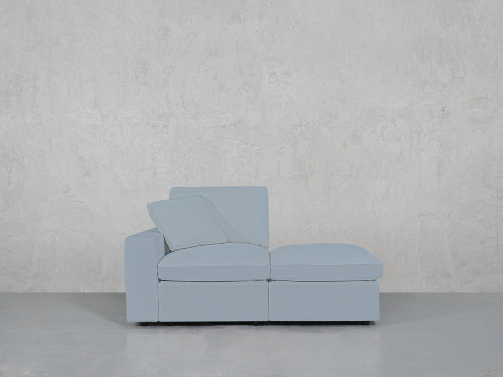 2-Seat Modular Lounger Loveseat