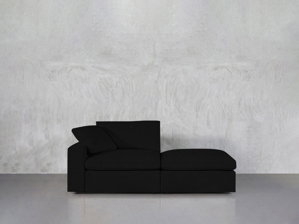 2-Seat Modular Lounger Loveseat