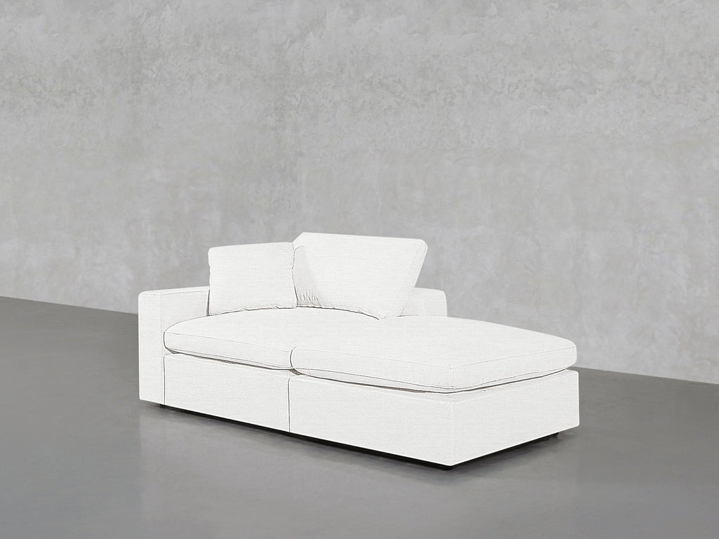 2-Seat Modular Lounger Loveseat