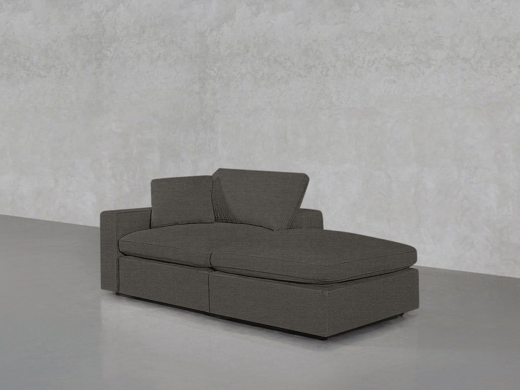 2-Seat Modular Lounger Loveseat