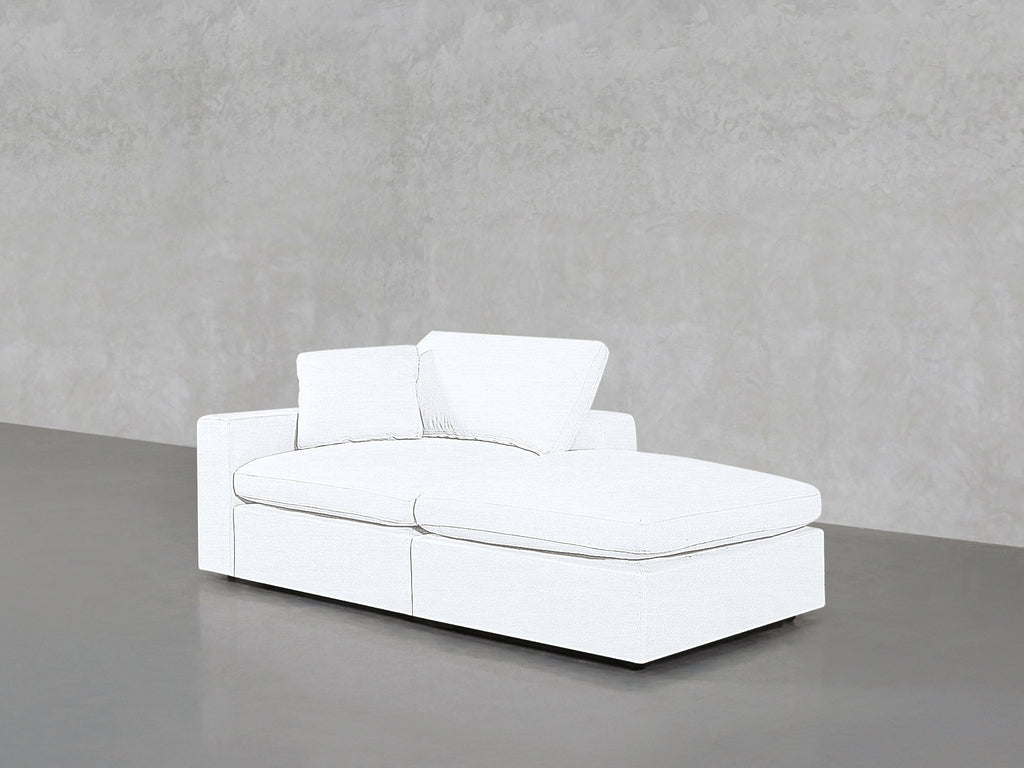 2-Seat Modular Lounger Loveseat