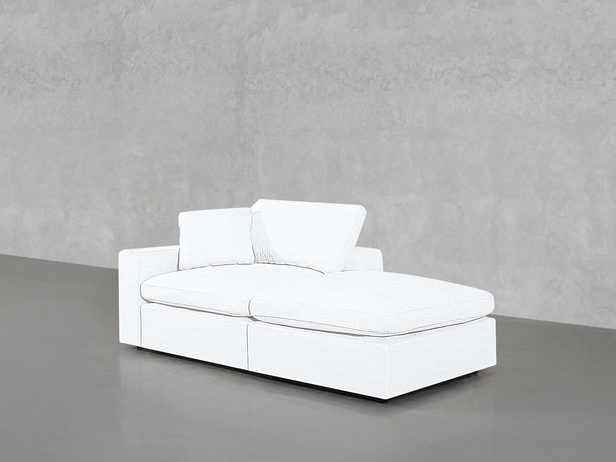 2-Seat Modular Lounger Loveseat