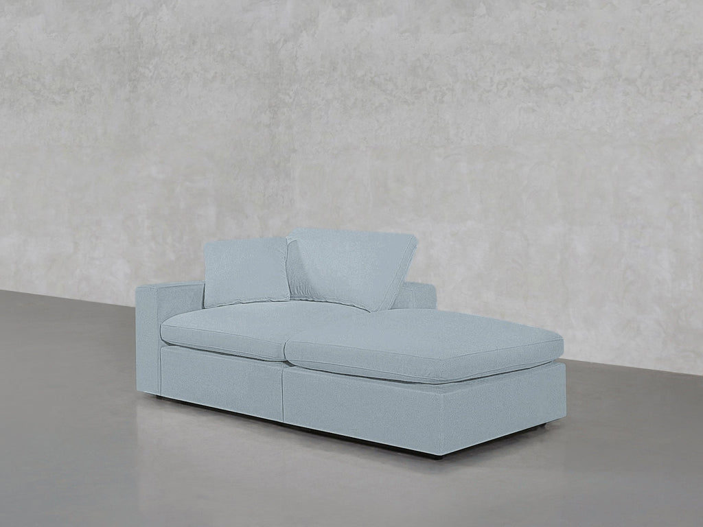 2-Seat Modular Lounger Loveseat