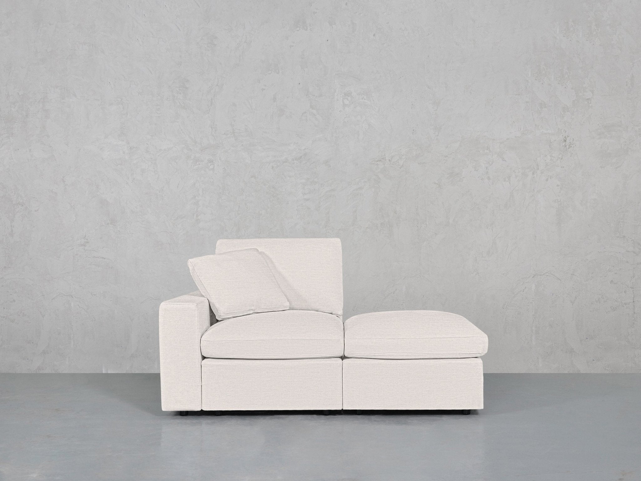2-Seat Modular Lounger Loveseat