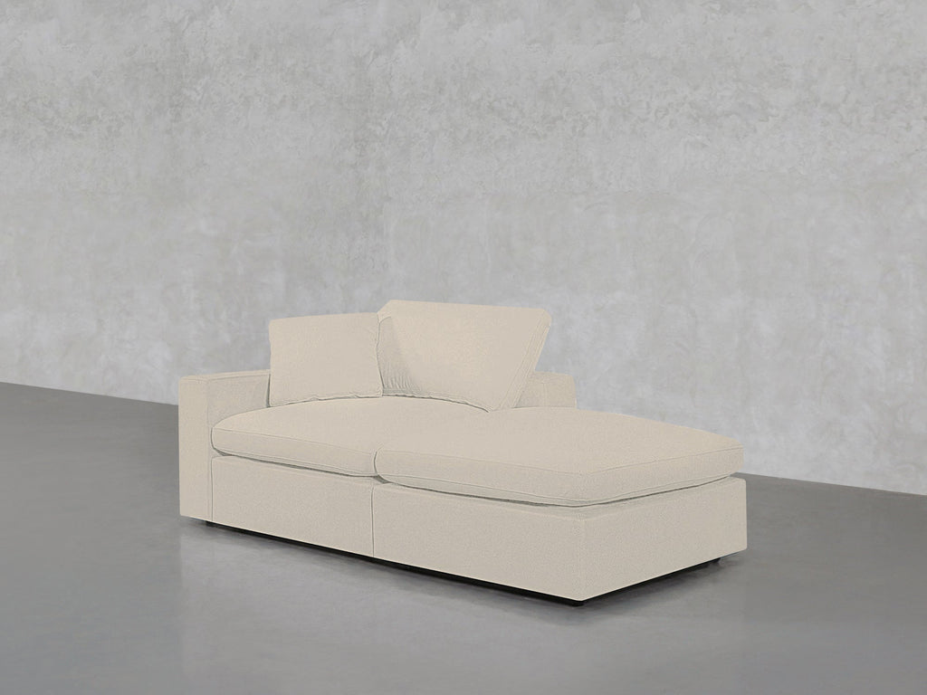 2-Seat Modular Lounger Loveseat