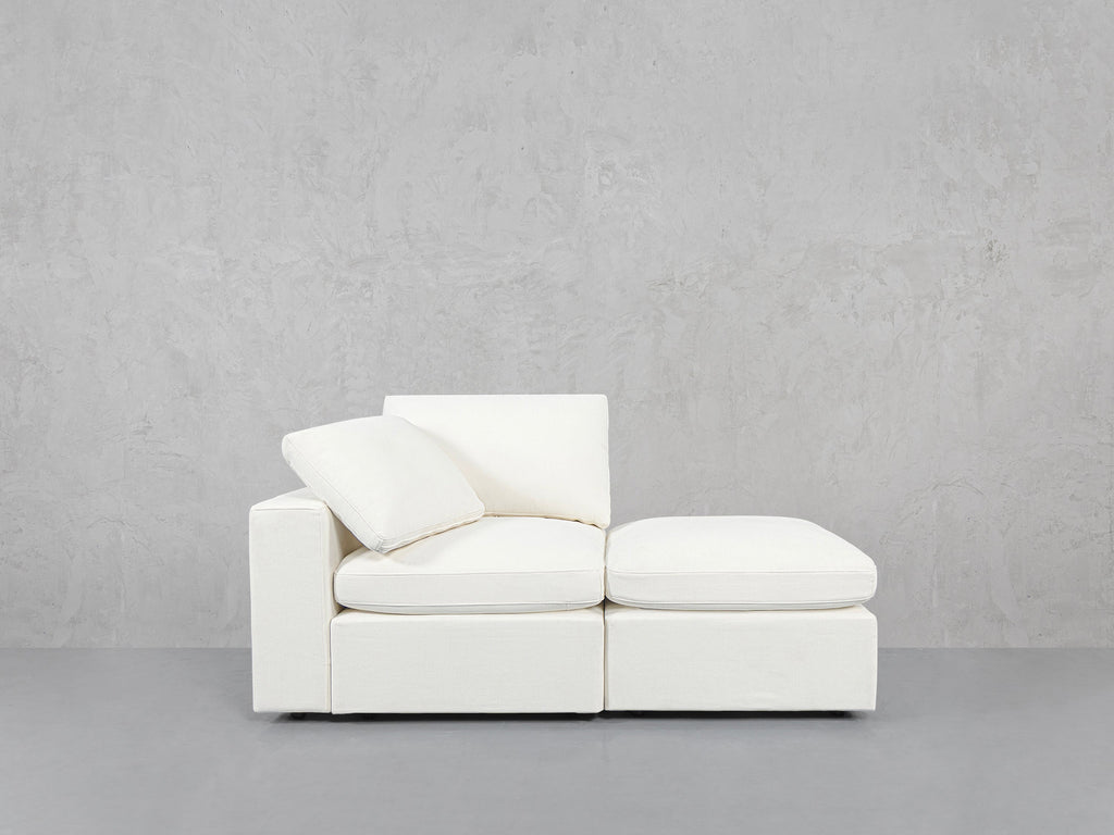 2-Seat Modular Lounger Loveseat