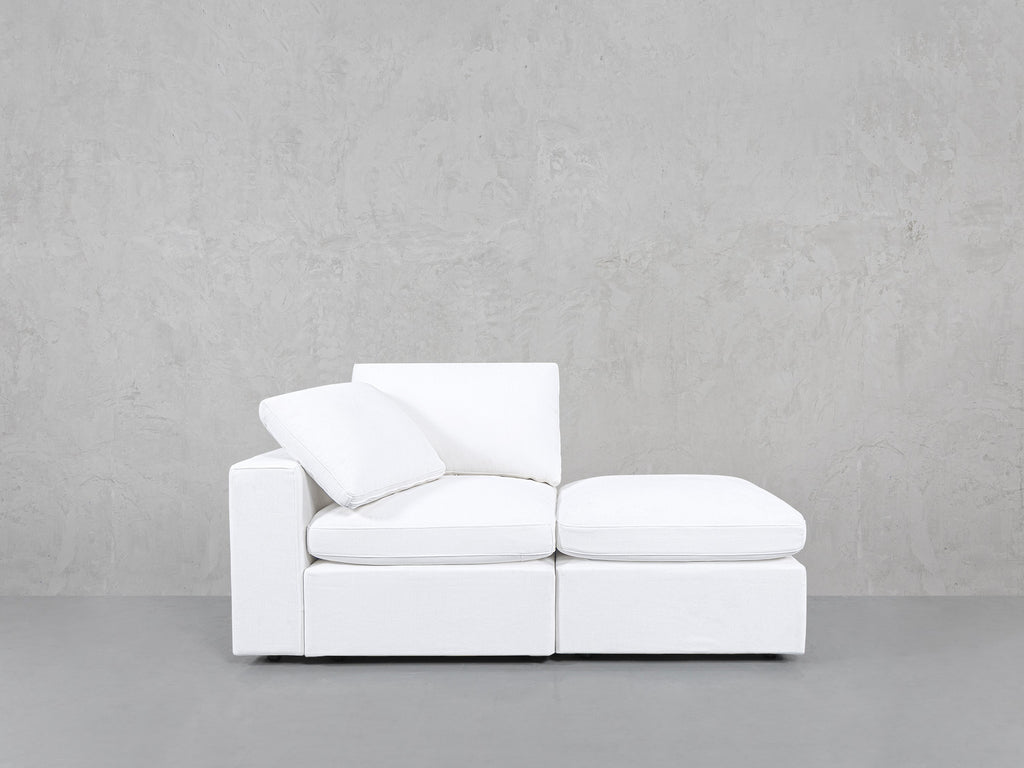 2-Seat Modular Lounger Loveseat