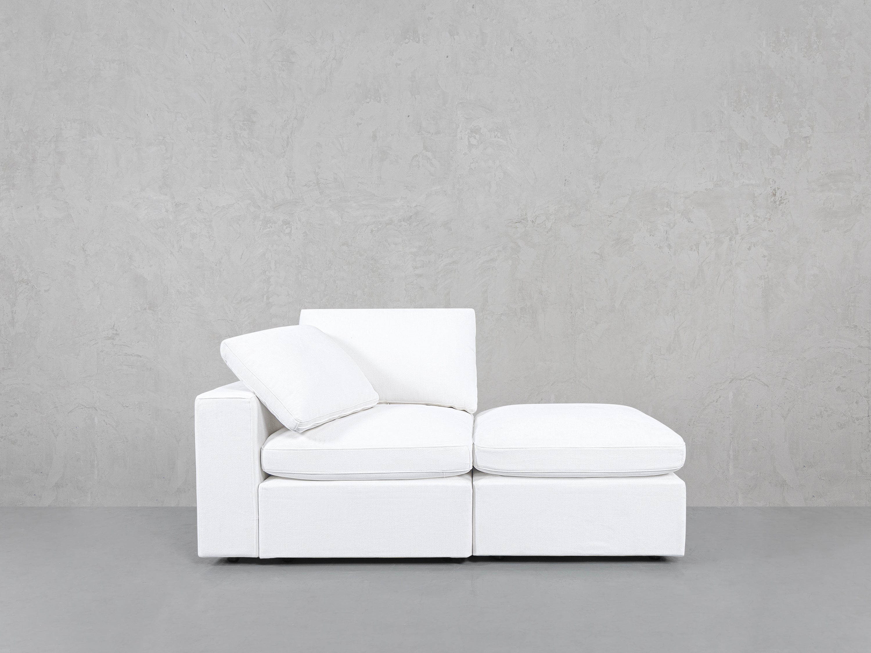 2-Seat Modular Lounger Loveseat