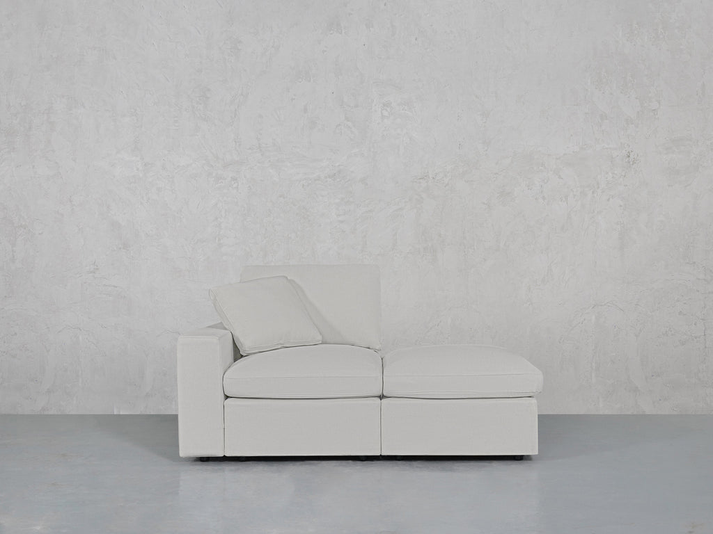 2-Seat Modular Lounger Loveseat