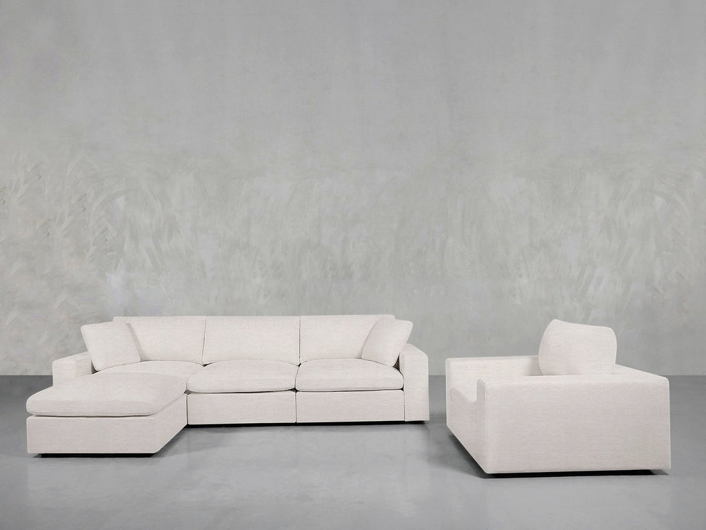 4-1 Sectional & Armchair Set