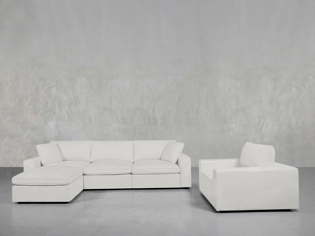 4-1 Sectional & Armchair Set