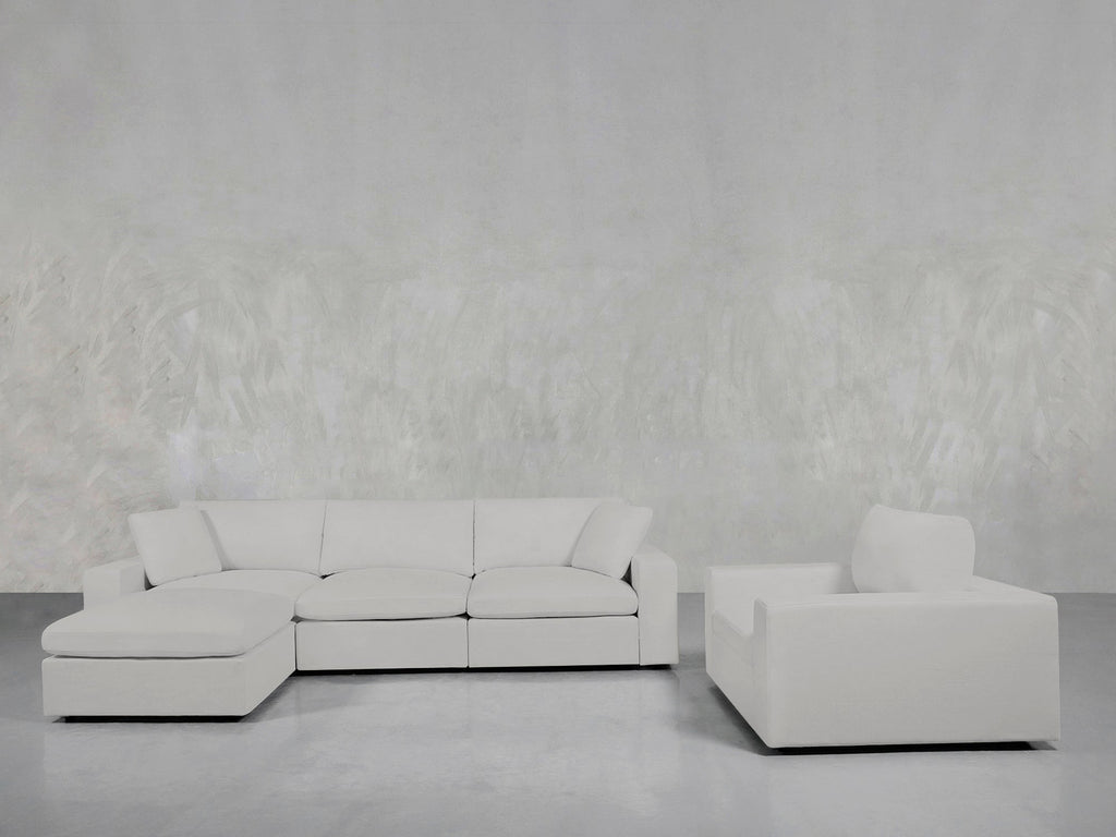 4-1 Sectional & Armchair Set