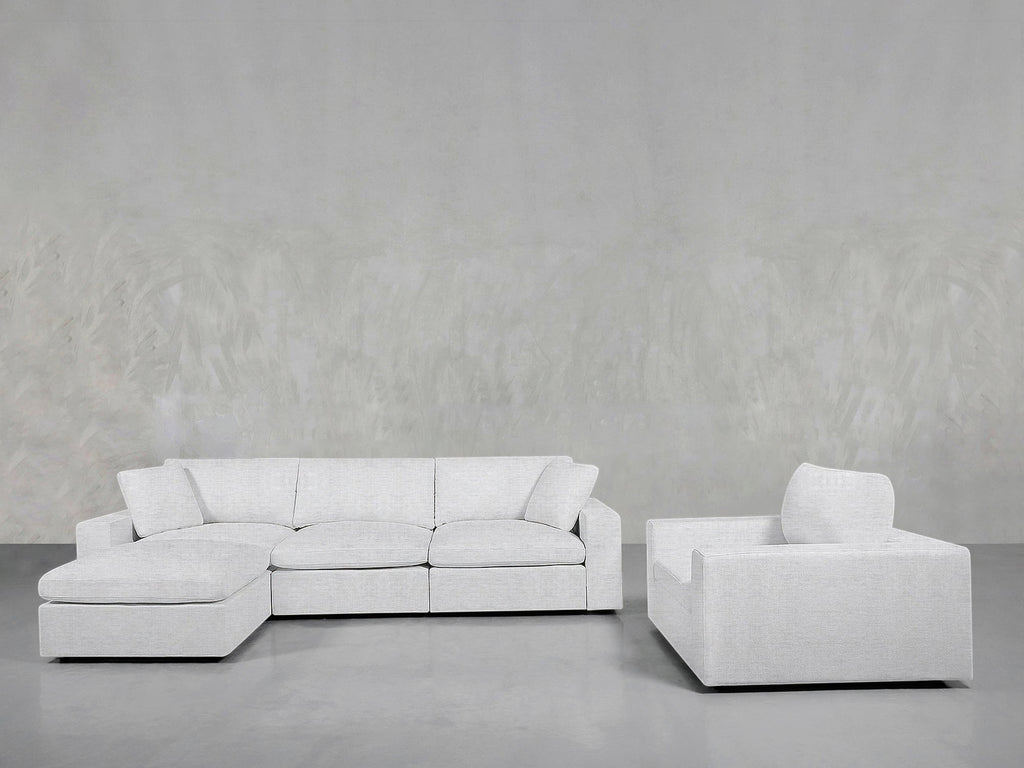 4-1 Sectional & Armchair Set