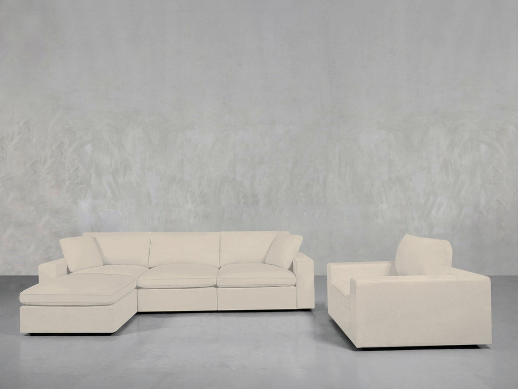 4-1 Sectional & Armchair Set