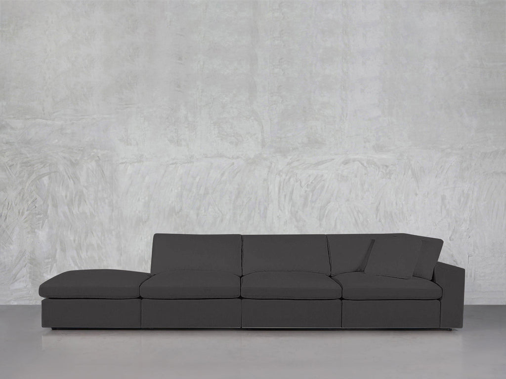 4-Seat Modular Lounger Sofa